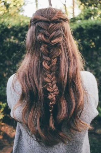 Stunning fishtail braid tutorial for long hair - elegant school hairstyle step-by-step