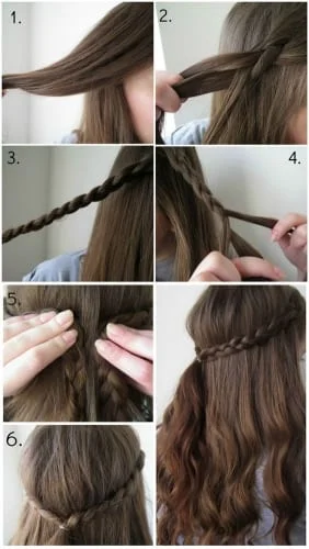 quick and easy braid for school for long hair