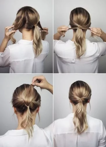 twist braids ponytail