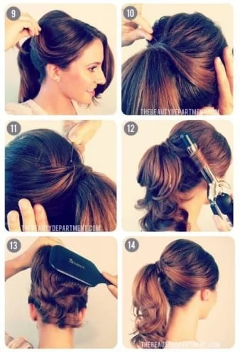 50s style ponytail