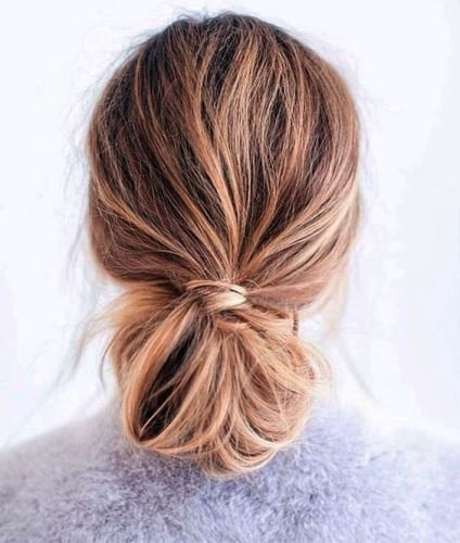 Best Thanksgiving Hairstyle - Elegant Low Bun