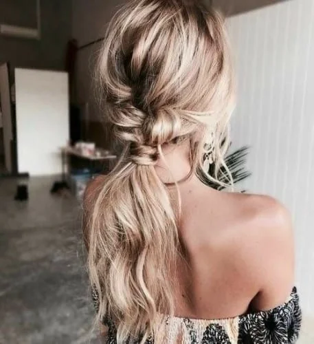 Braided Messy Prom Hair