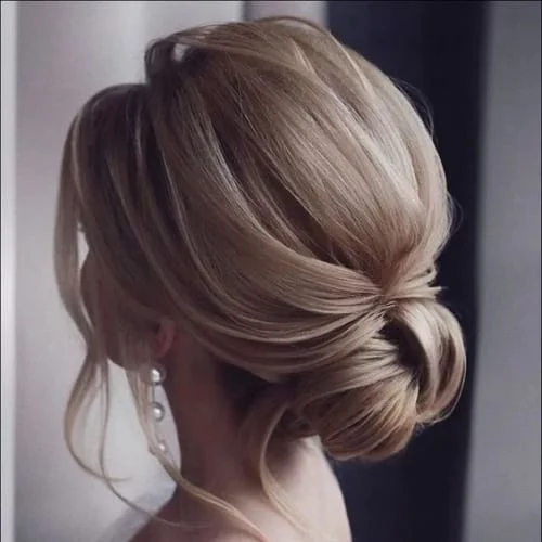 Chignon on Perfectly Straight Hair