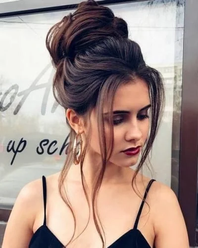 High Chignon Hairstyle