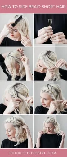 How To Do A Messy Side Braid With Short Hair