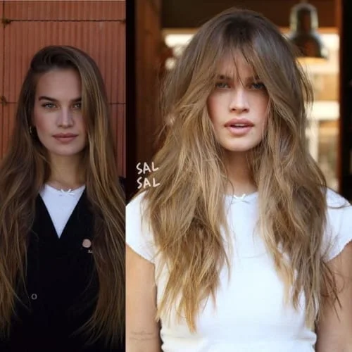 How to achieve messy hair look with shag haircut - layered styling tutorial for textured finish
