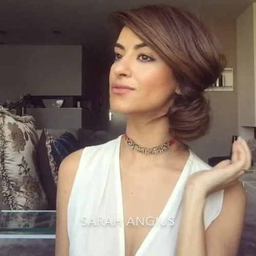 Low Side Chignon Hairstyle