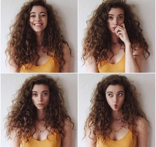 Beautiful messy curly hair styling - natural texture embraced for effortlessly chic look