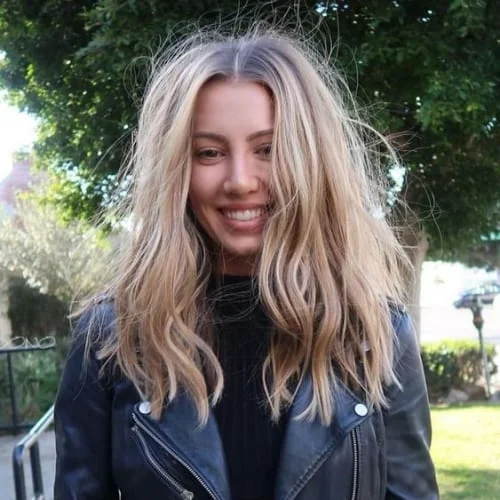 Messy Hairstyles For Long Hair with Center Part