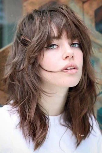 Messy Layered Hair - A Long Shag