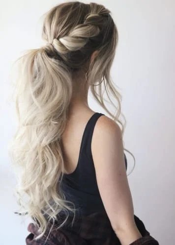 Messy Wedding Hair with Braid