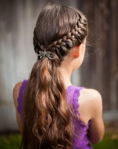 Braided Ponytail Hairstyles For Kids