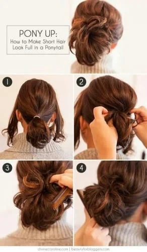 tutorial Easy Ponytail Hairstyles For Medium Length Hair