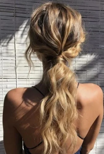 Ponytail Messy Hair Look