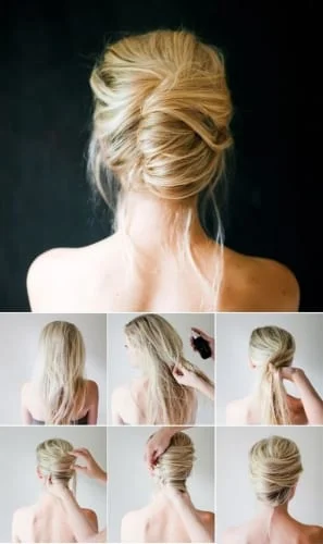 messy french twist tutorial