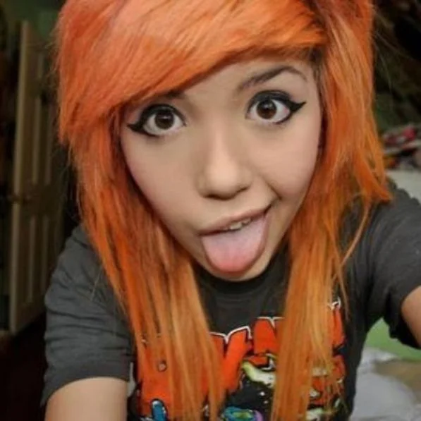 medium length emo haircut 