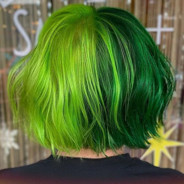 A woman wearing plain black shirt