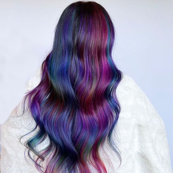 50 Elegant Galaxy Hair Color Ideas for Women in 2022